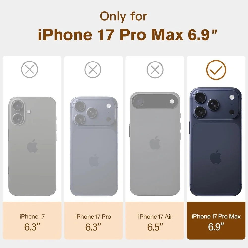 iPhone 17 Pro Max Real Leather Case